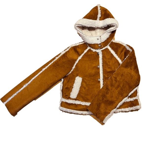 SOLD - Free People We The Free Vegan Exchange Shearling Jacket Coat XS BNWT - Picture 12 of 14